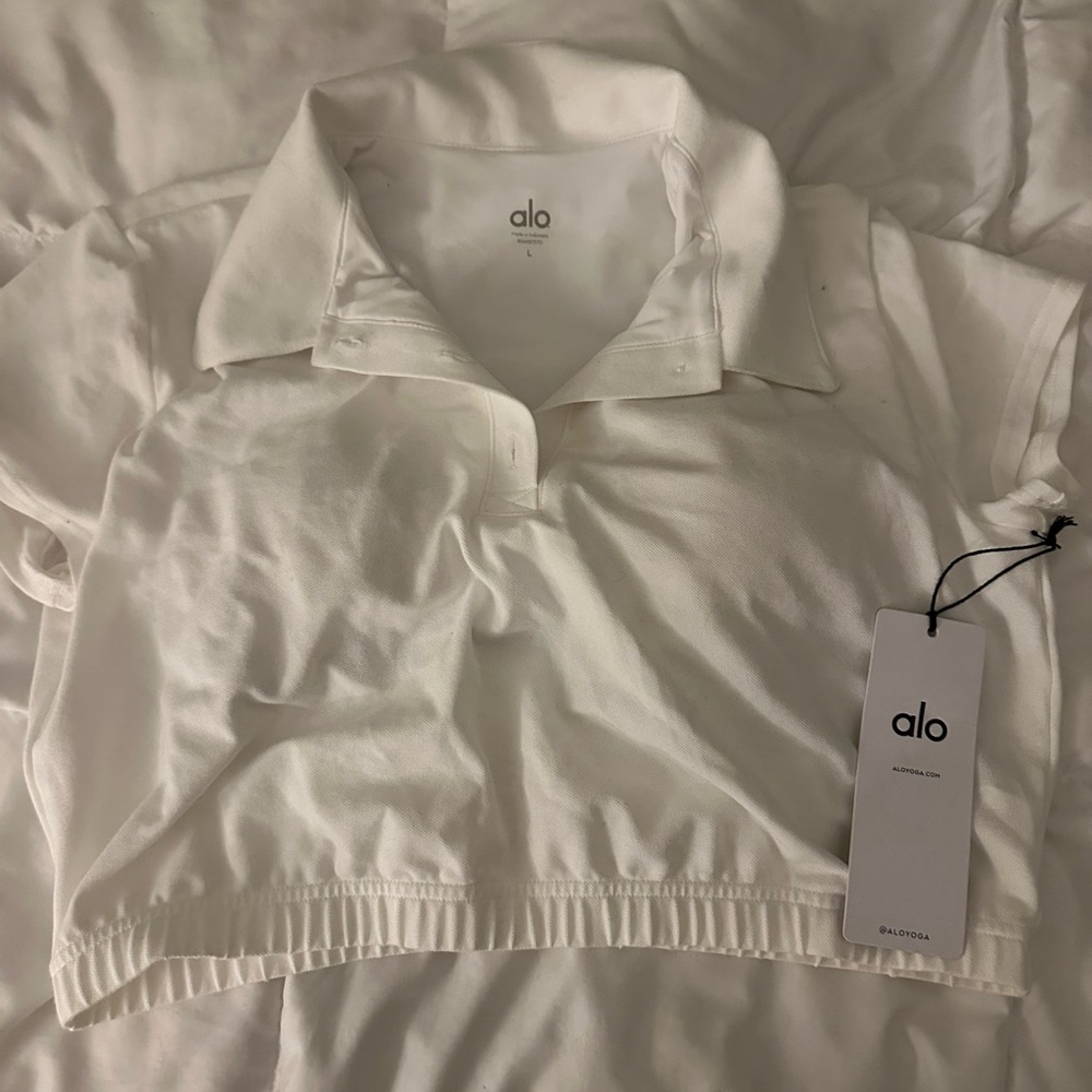 New with tags alo crop top polo